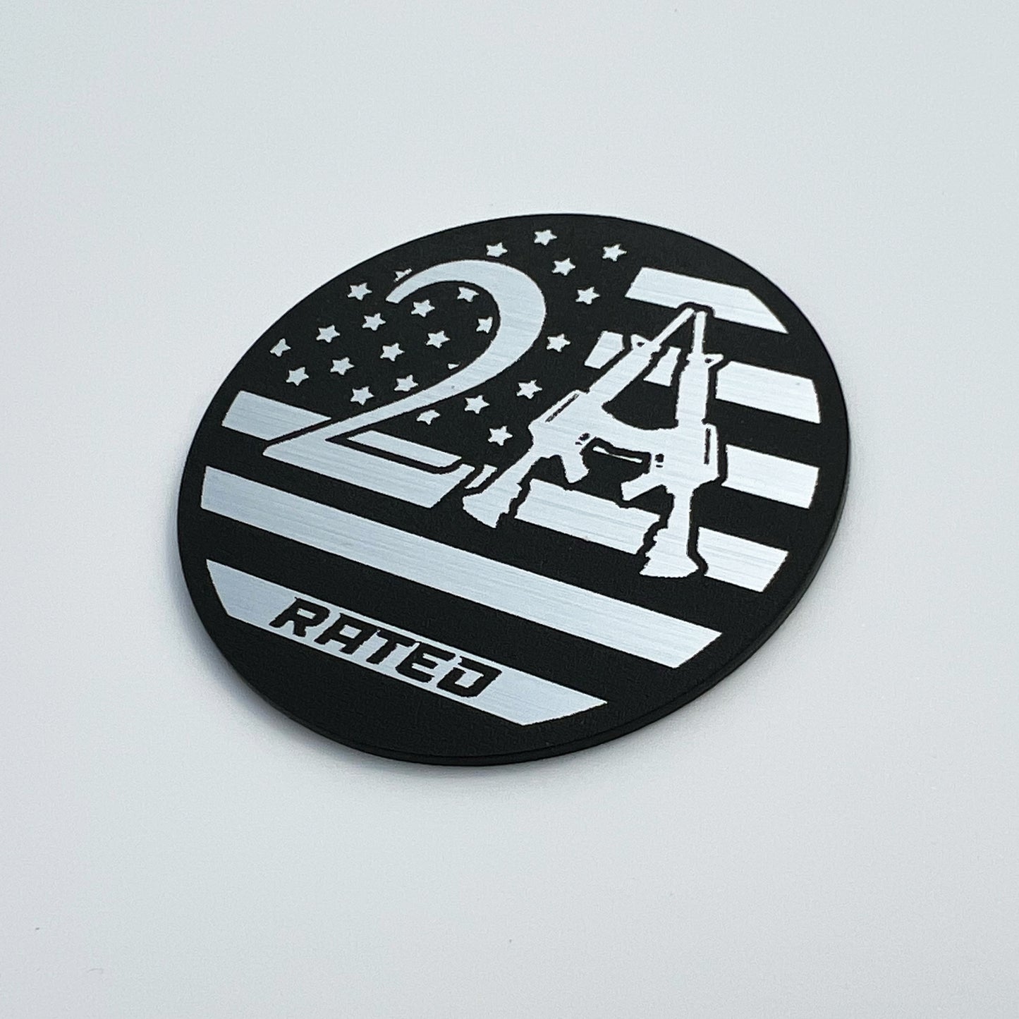 One (1) 2nd Amendment Rated Fender Badges fits JEEP WRANGLER YJ JL JK TJ CJ emblem