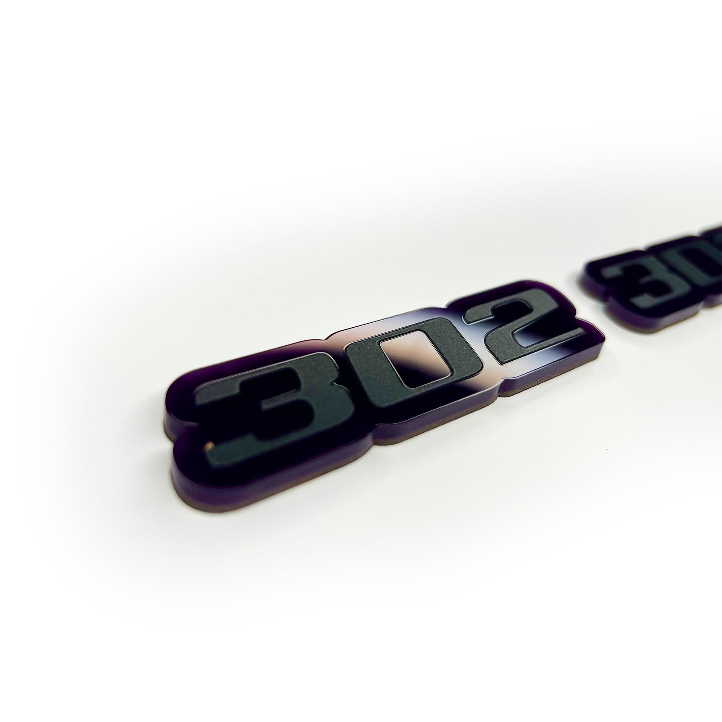 Pair (2) 302 Fender emblems fits all years Ford Mustang Badge