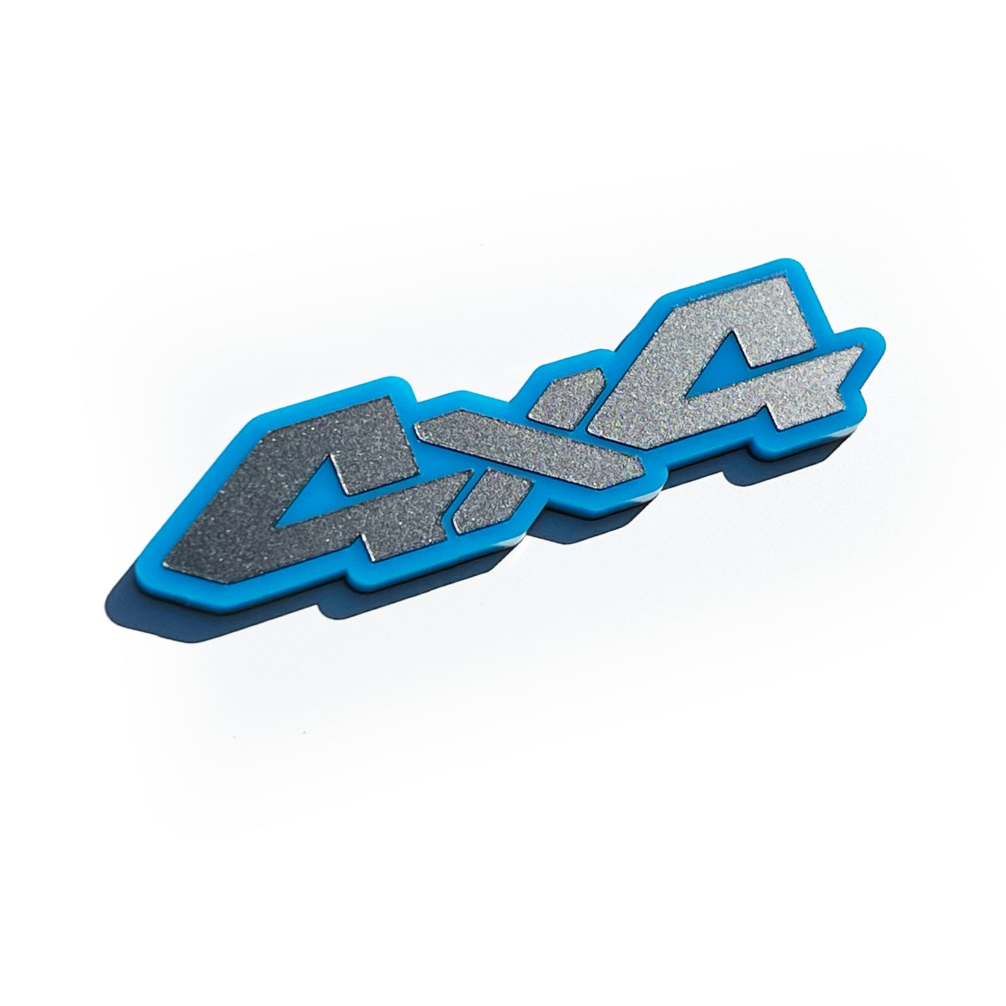 Two (2) 4x4 Truck Pillar Emblem Badges Fits Toyota Tacoma 4runner Tundra Silverado Ram
