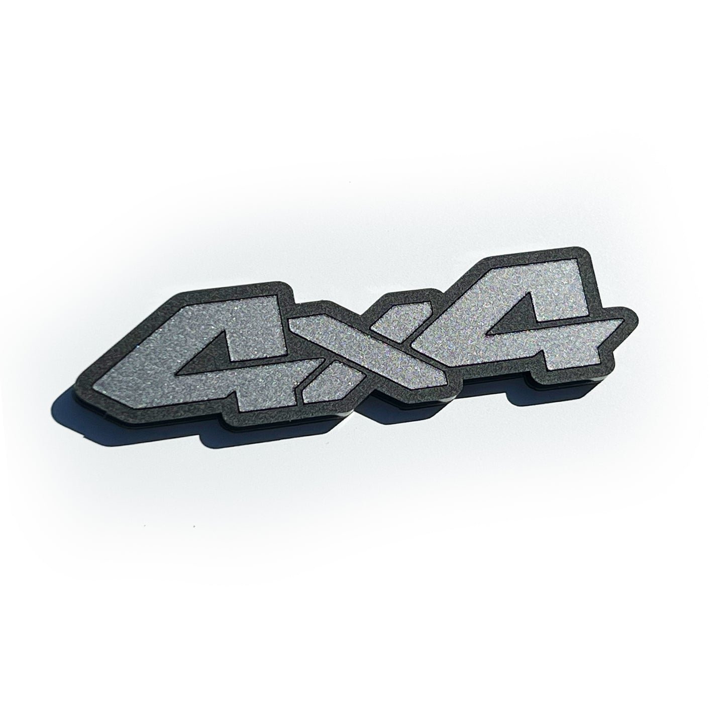 Two (2) 4x4 Truck Pillar Emblem Badges Fits Toyota Tacoma 4runner Tundra Silverado Ram