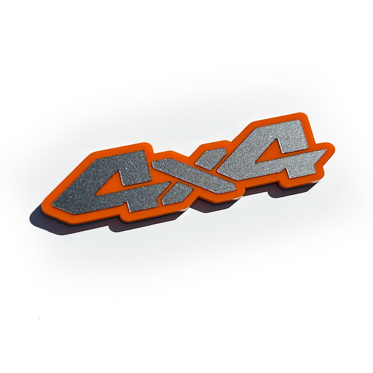 Two (2) 4x4 Truck Pillar Emblem Badges Fits Toyota Tacoma 4runner Tundra Silverado Ram