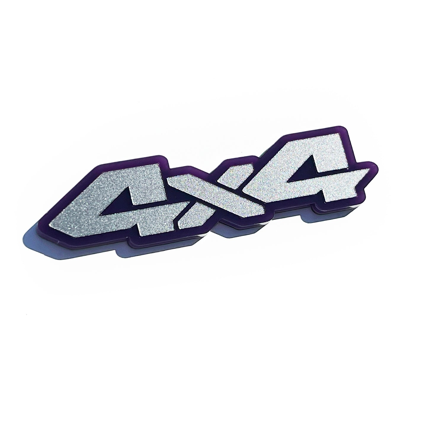 Two (2) 4x4 Truck Pillar Emblem Badges Fits Toyota Tacoma 4runner Tundra Silverado Ram
