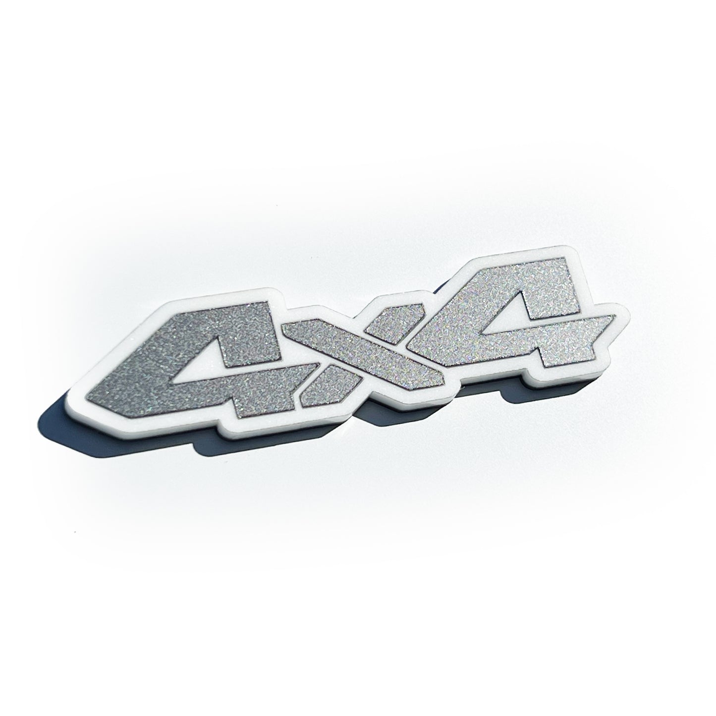 Two (2) 4x4 Truck Pillar Emblem Badges Fits Toyota Tacoma 4runner Tundra Silverado Ram