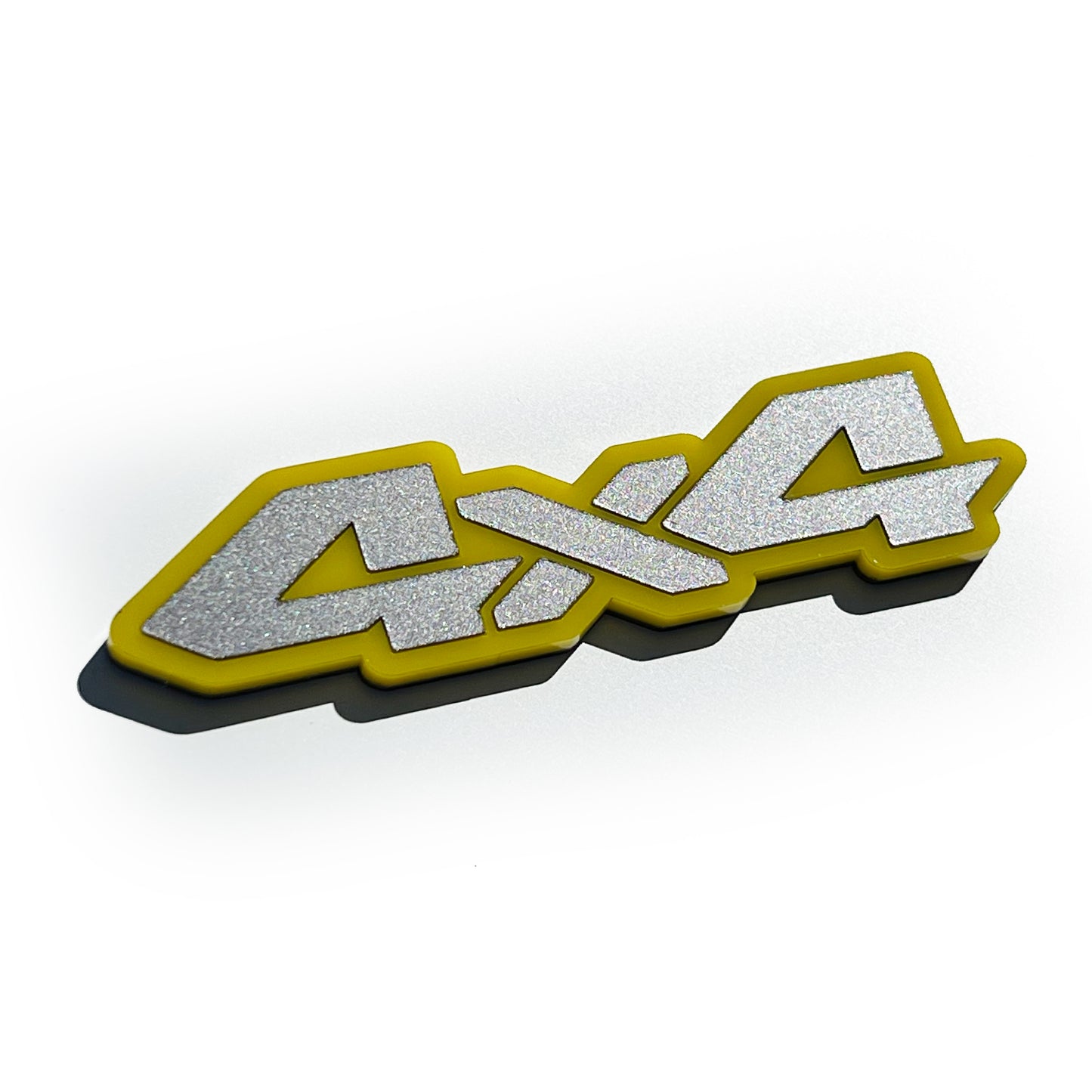 Two (2) 4x4 Truck Pillar Emblem Badges Fits Toyota Tacoma 4runner Tundra Silverado Ram