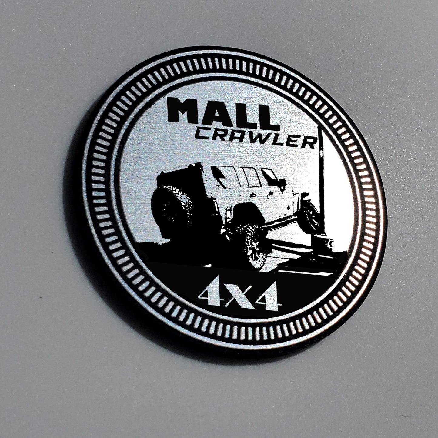 One (1) MALL Crawler Fender Badges fits JEEP WRANGLER YJ JL JK TJ CJ emblems 4x4