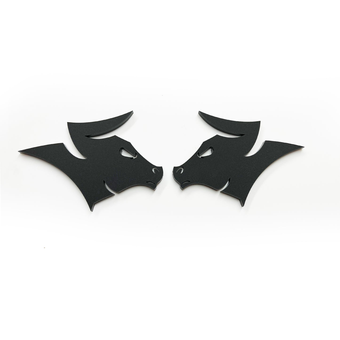 Pair BULLNOSE Emblem for 80-86 Ford F-150 or Bronco Fender badge
