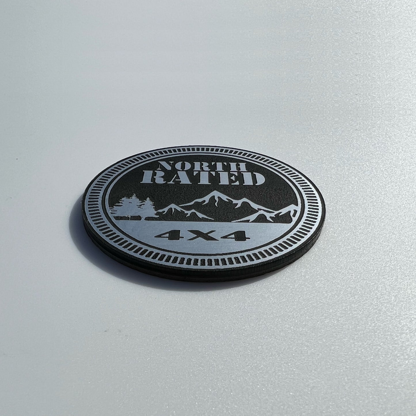 Pair (2) NORTH Rated Fender Badges fits JEEP WRANGLER YJ JL JK TJ CJ emblems