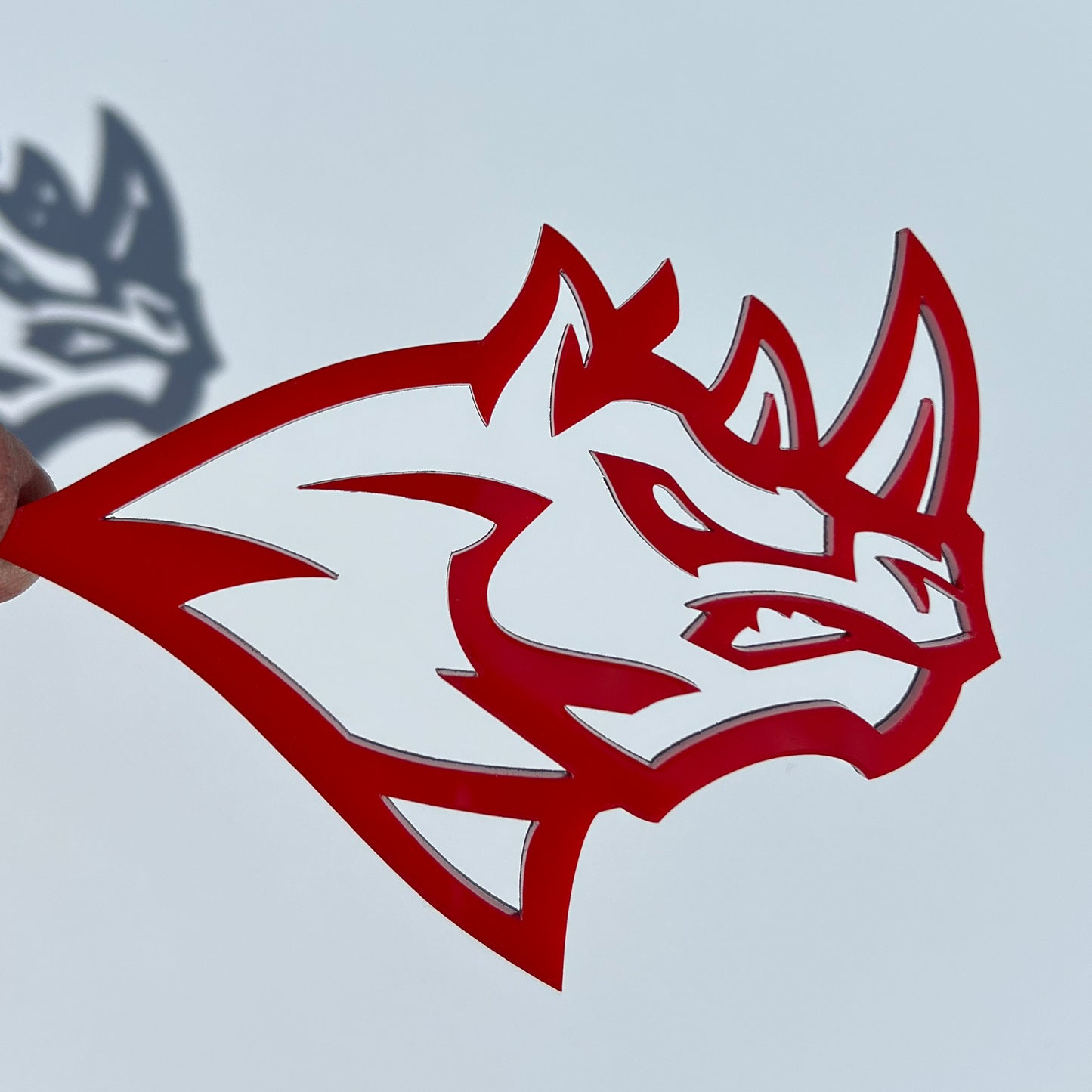 Custom Rhino Emblems for RHO Dodge Ram 1500 Fender badge Hellcat Style Heads