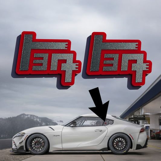 Pair TEQ Car Truck Emblem Badge Fits Camry Celica Supra Toyota FJ Tacoma 4runner Tundra 40 Land Cruiser