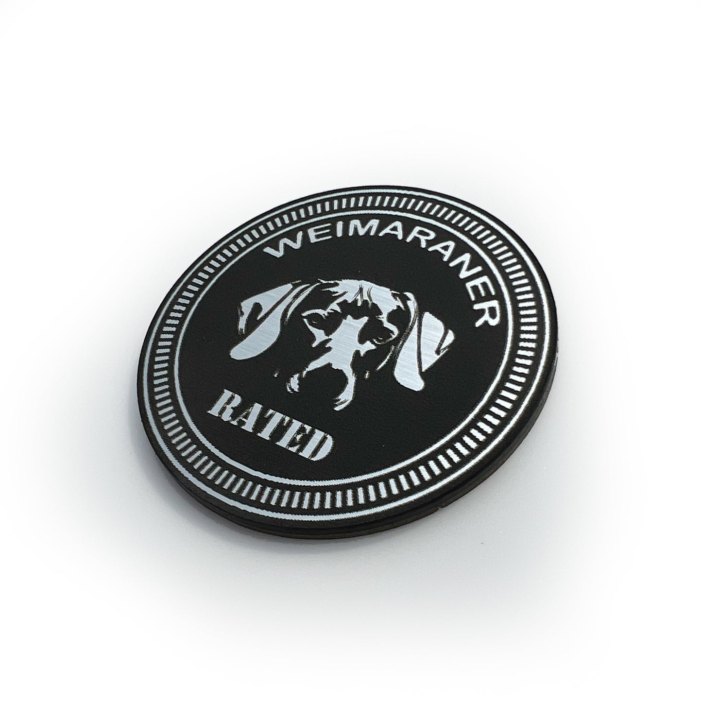 ONE WEIMARANER Rated Fender Badges fits JEEP WRANGLER YJ JL JK TJ CJ emblems 4x4