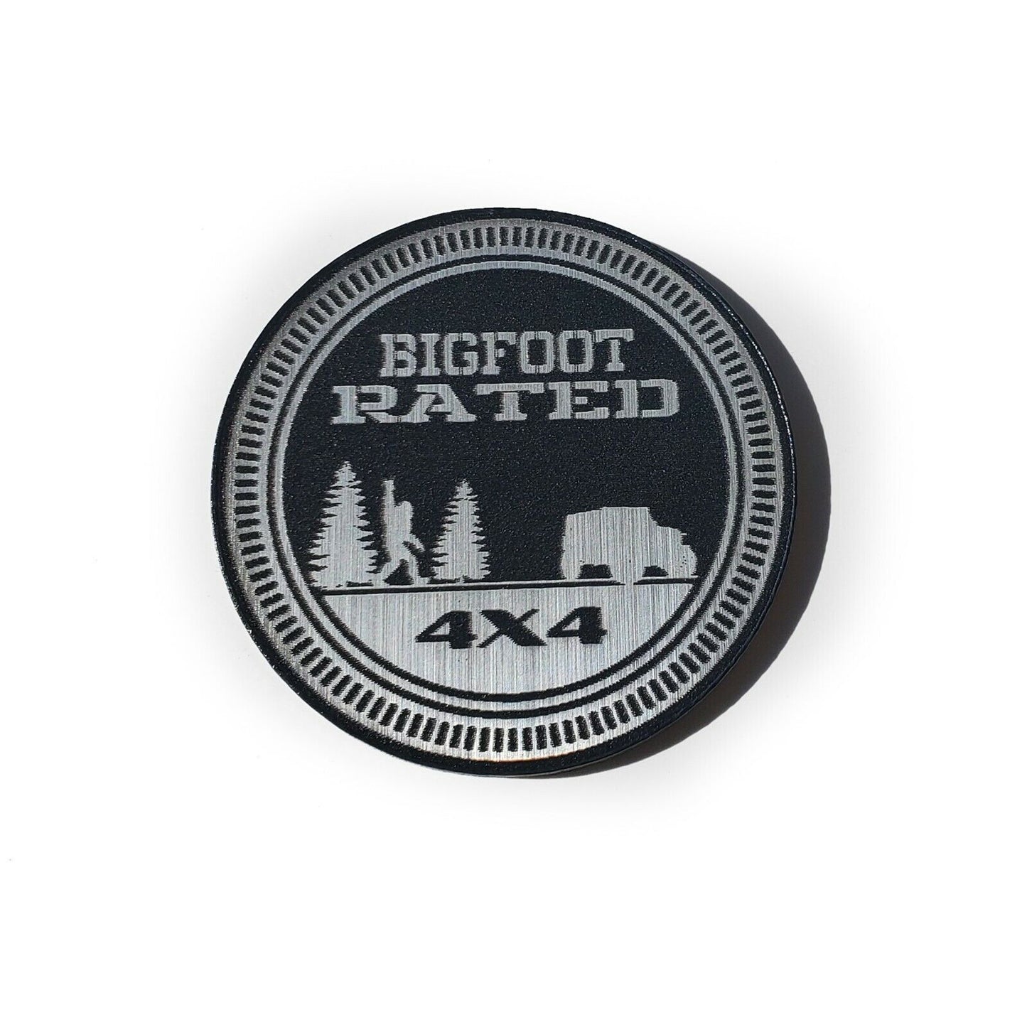 One (1) BIGFOOT Rated Fender Badges fits JEEP WRANGLER YJ JL JK TJ CJ emblems