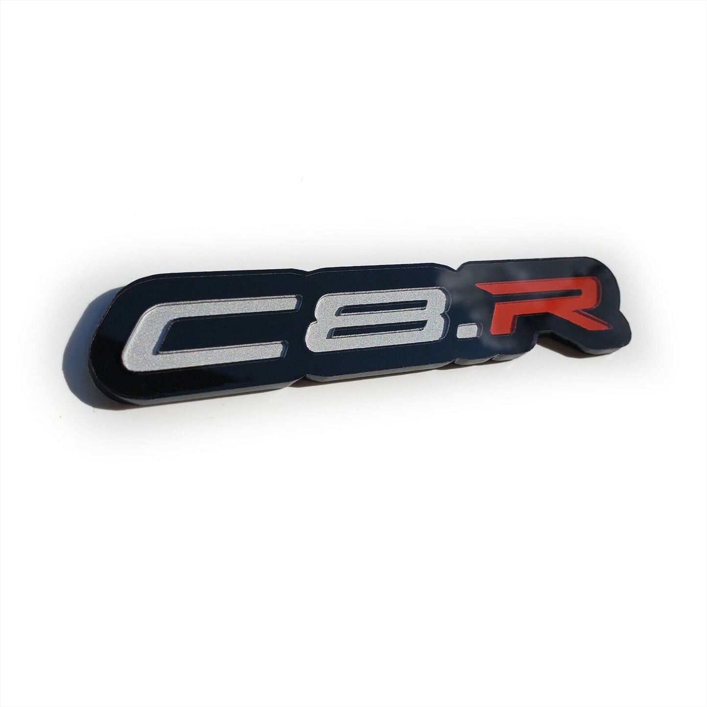 ONE (1) C8.R Emblem fits Chevy Corvette Racing Vette Badges C8R C8-R