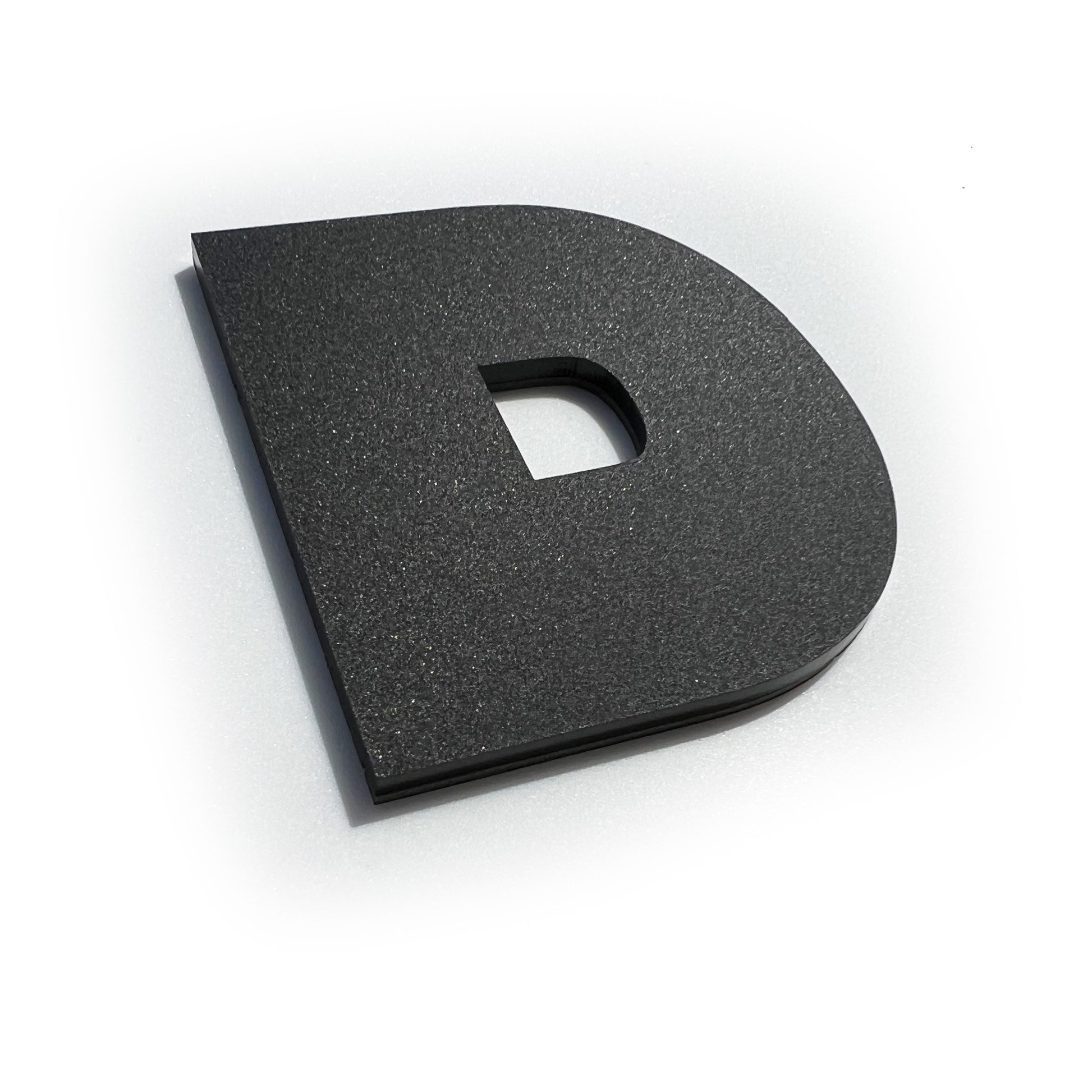FMSgear black textured letter D piece for custom diesel emblem Silverado mouldings and trim
