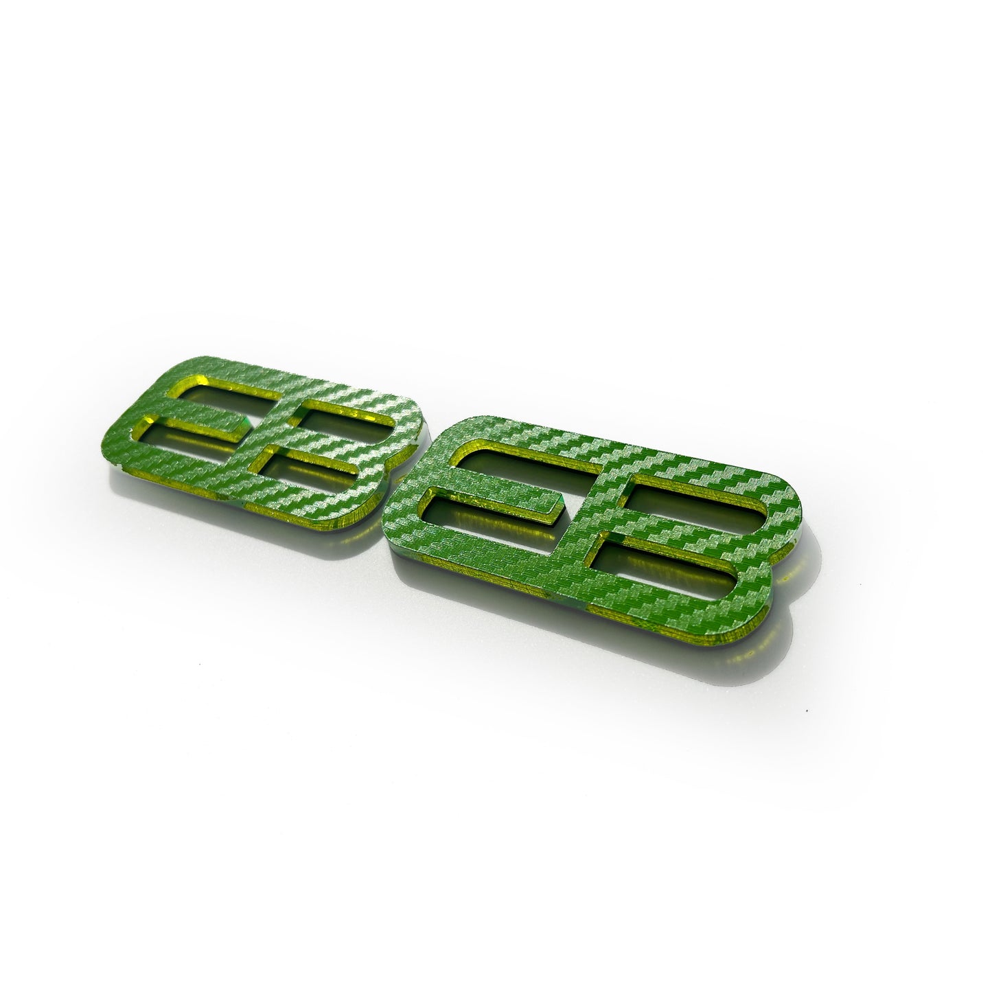 FMSgear green carbon fiber style custom emblems Ford Mustang f-150 accessory set