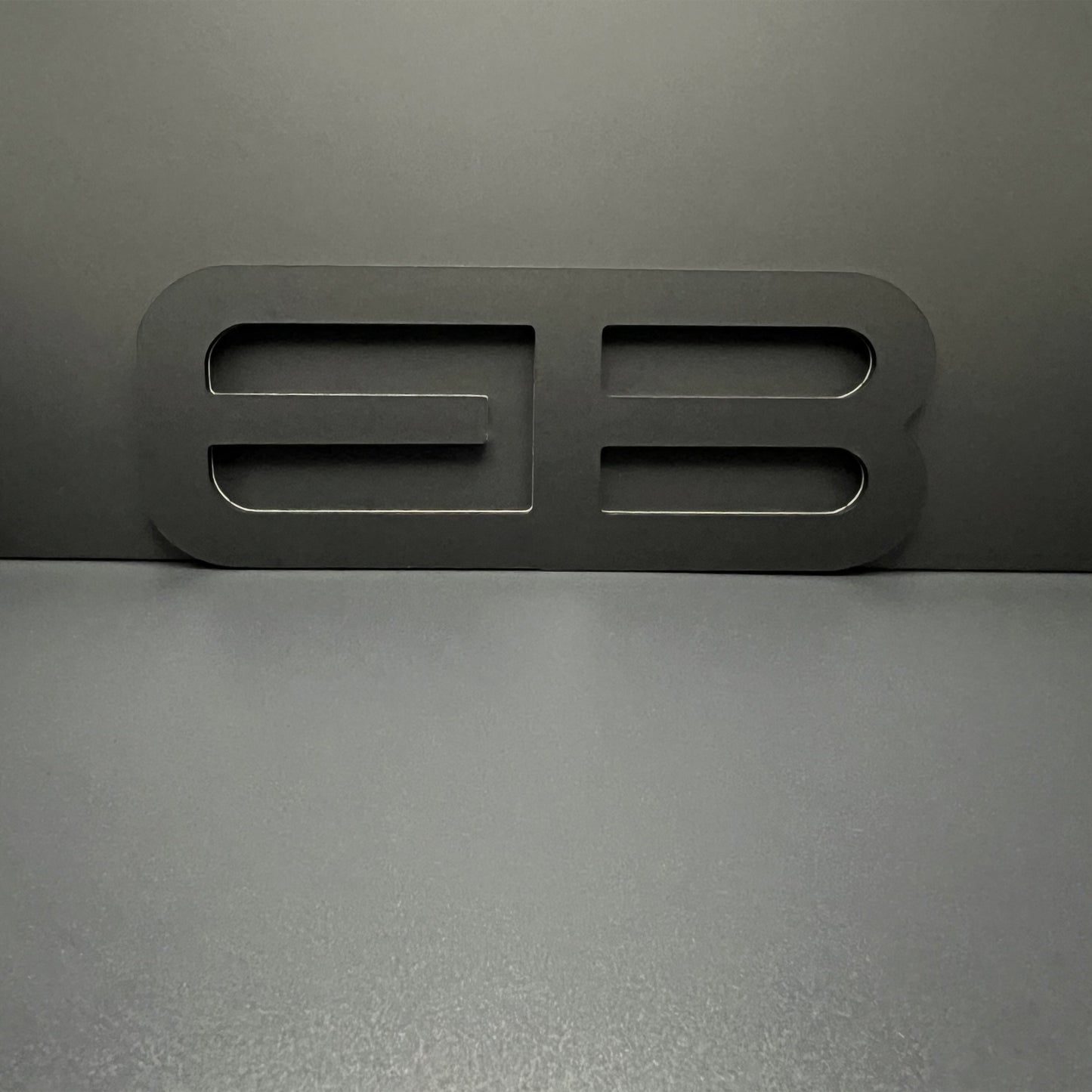 FMSgear custom rear trunk logo for Mustang 2015-2025 in matte black emblem design
