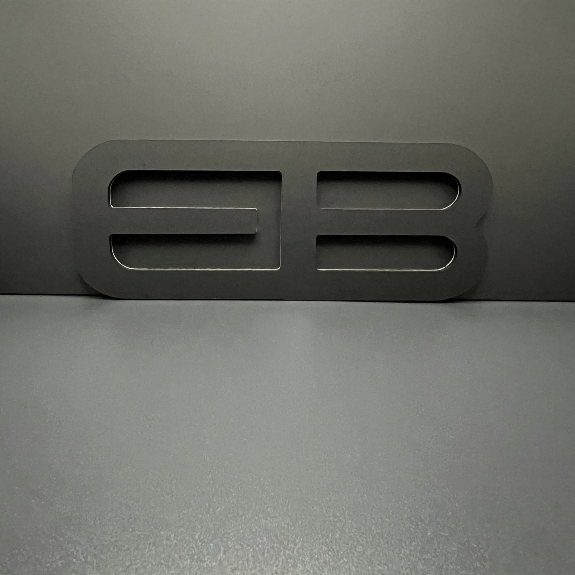 FMSgear custom rear trunk logo for Mustang 2015-2025 in matte black emblem design