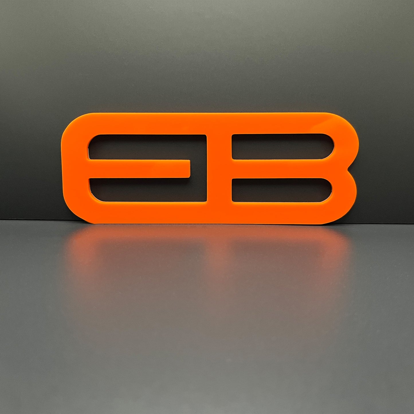 FMSgear orange emblem custom rear trunk logo for Mustang 2015-2025 with modern design