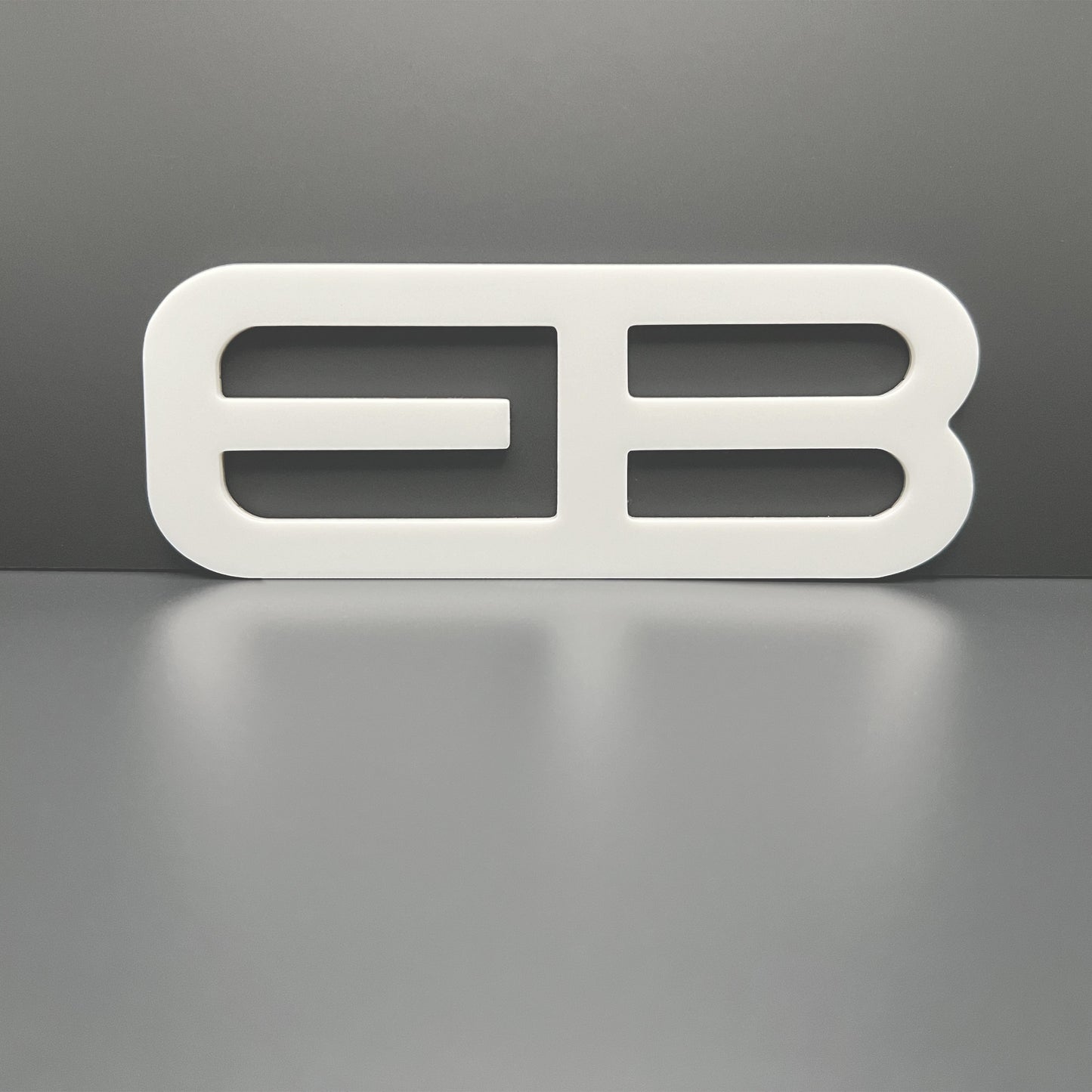 FMSgear white custom rear trunk logo for Mustang 2015-2025 emblem with modern design