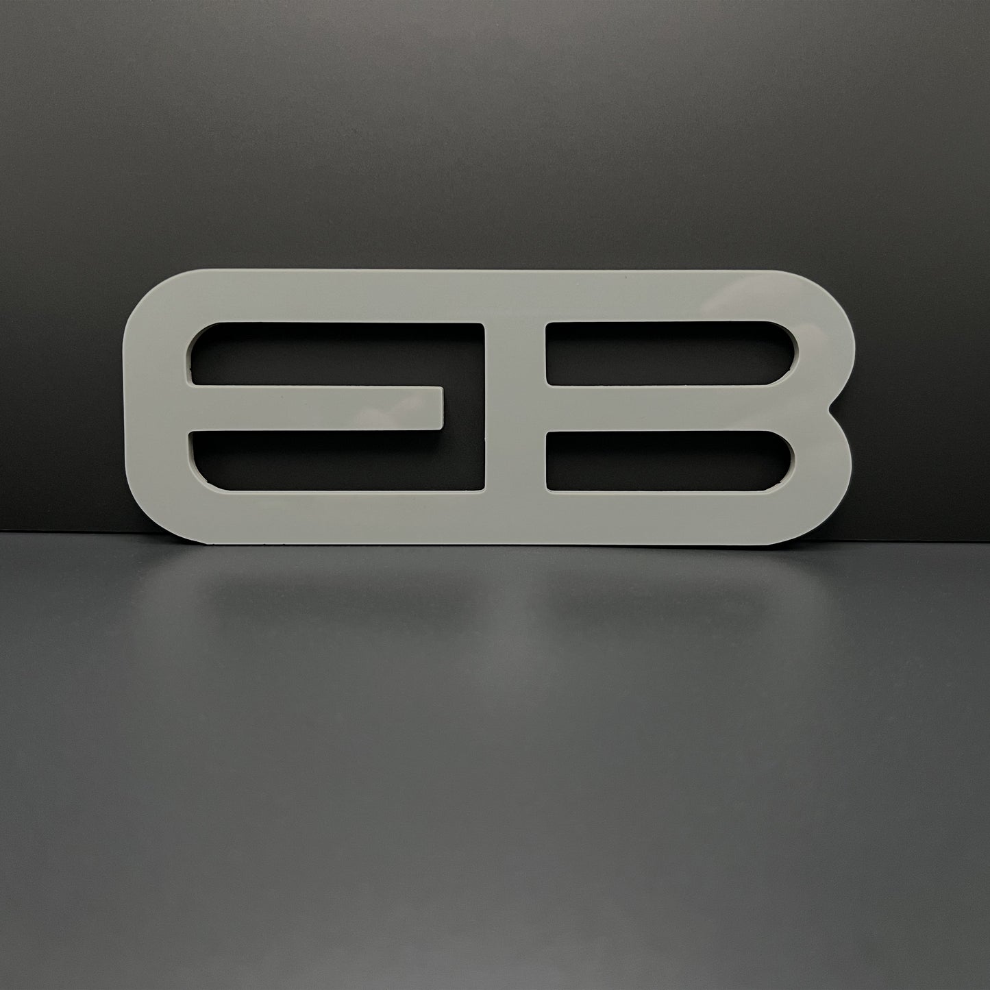 FMSgear custom rear trunk logo for Mustang 2015-2025 in sleek gray emblem design