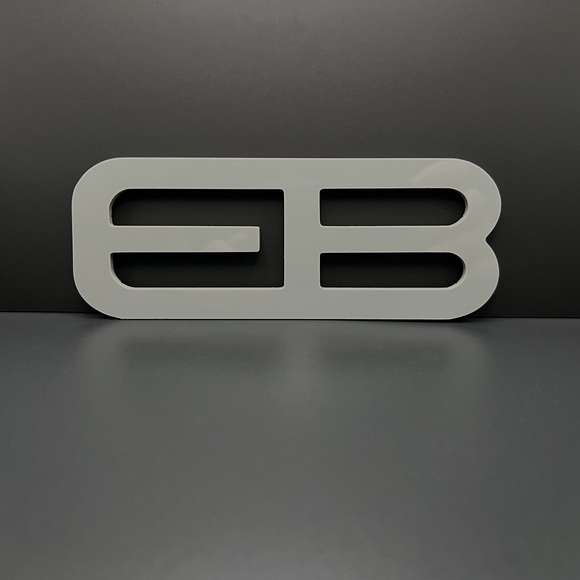 FMSgear custom rear trunk logo for Mustang 2015-2025 in sleek gray emblem design