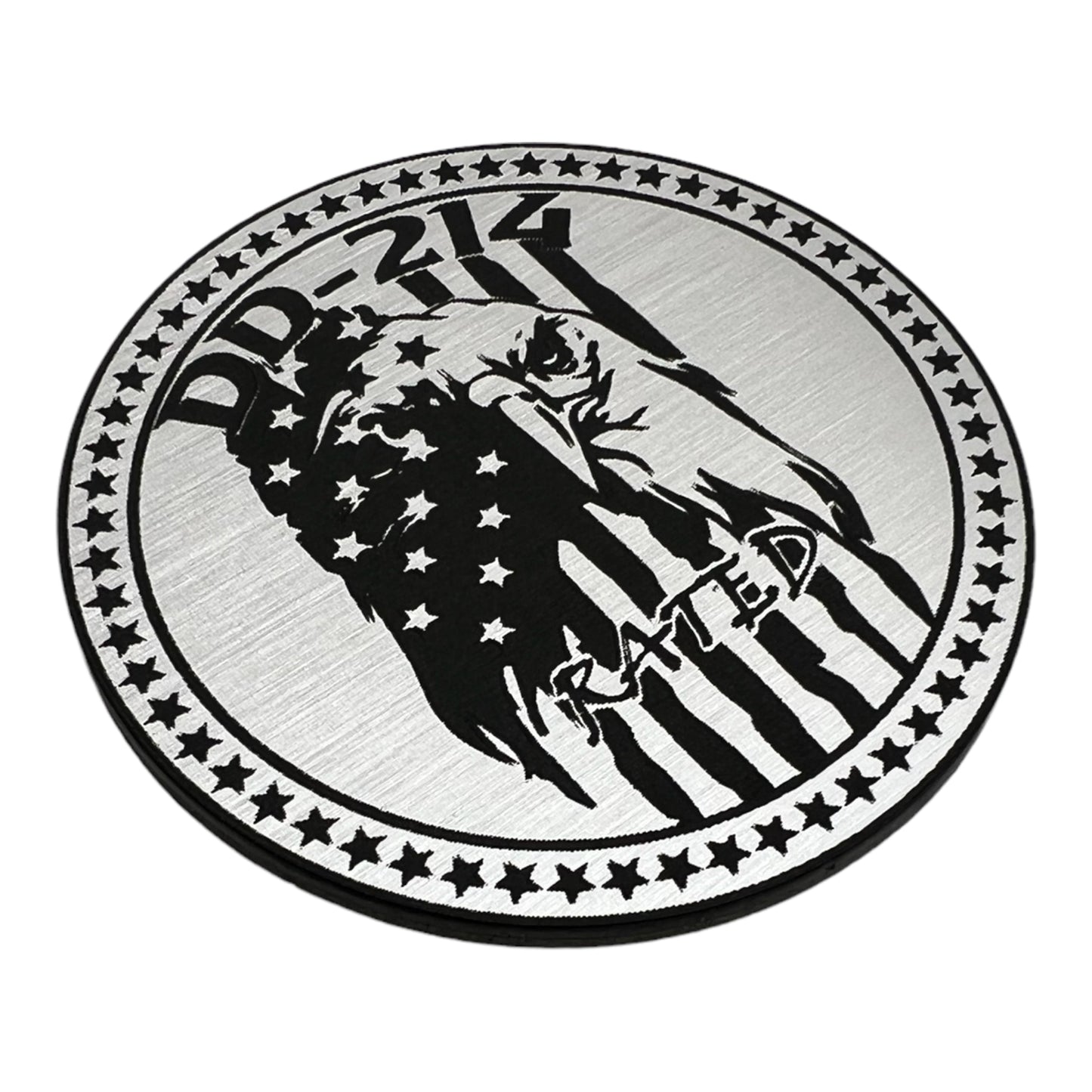One (1) DD 214 Rated Fender Badges fits JEEP WRANGLER YJ JL JK TJ CJ emblems