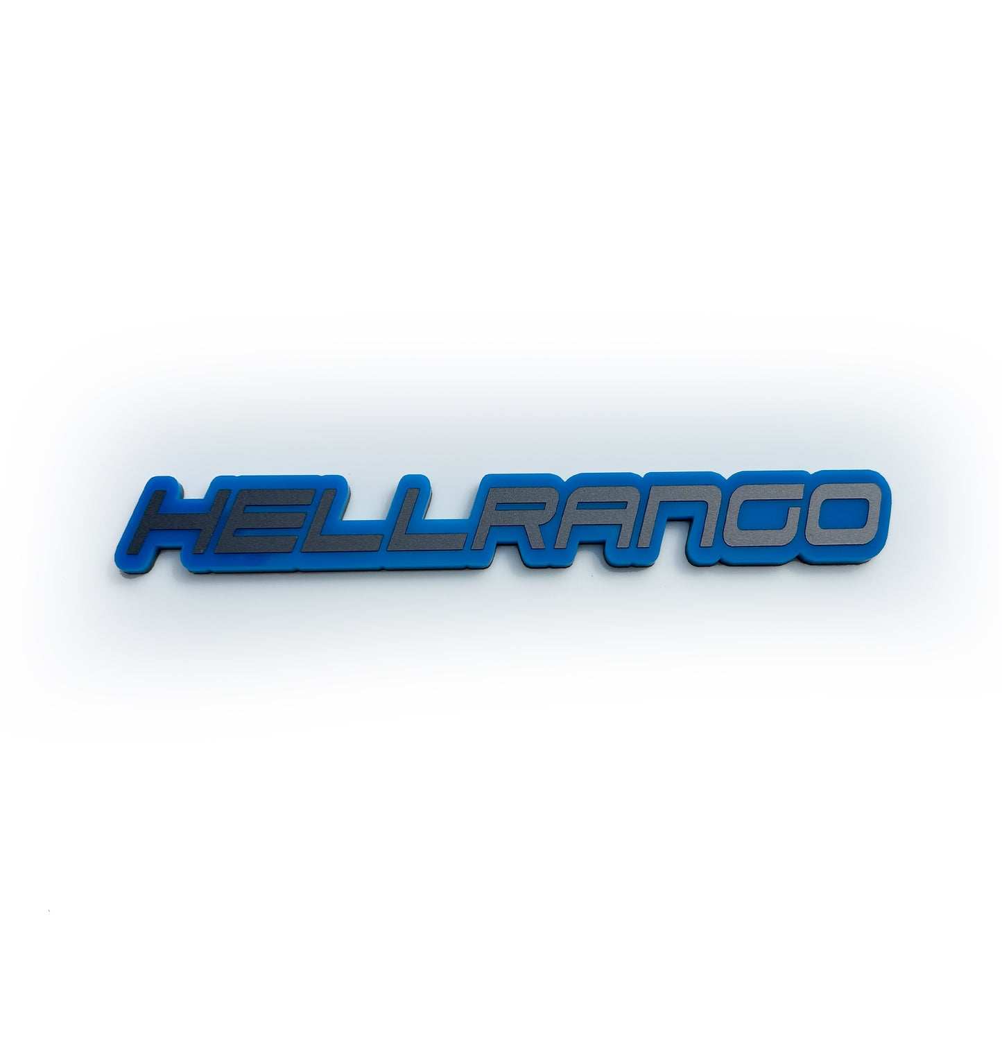 FMSgear blue HELLRANGO badge for Durango emblem with modern design for vehicle customization