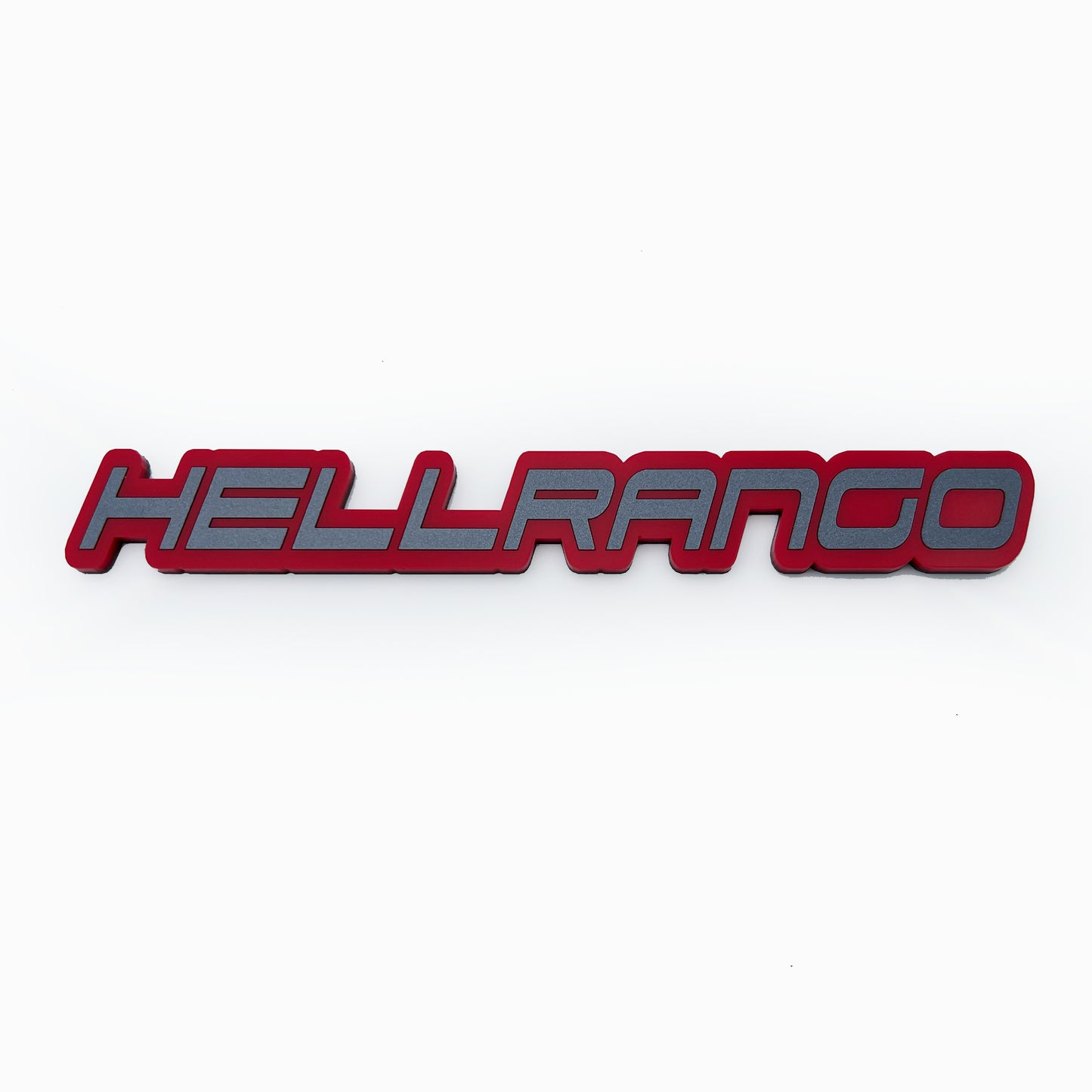FMSgear HELLRANGO badge for Durango red and gray emblem for vehicle customization