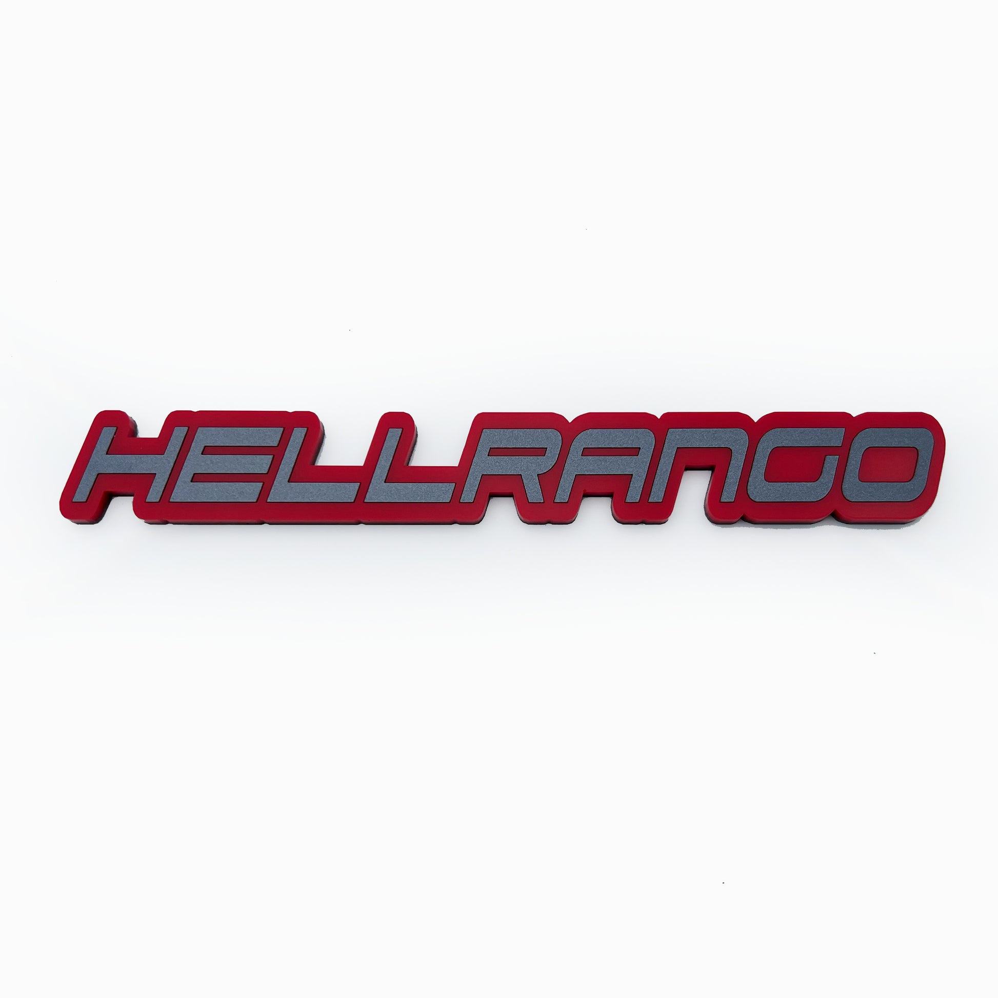 FMSgear HELLRANGO badge for Durango red and gray emblem for vehicle customization