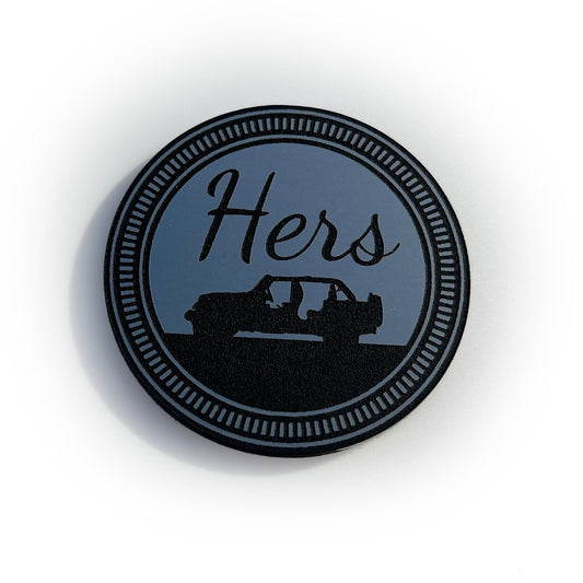 1 HERS Fender Badges fits JEEP WRANGLER YJ JL JK TJ CJ emblems 4x4