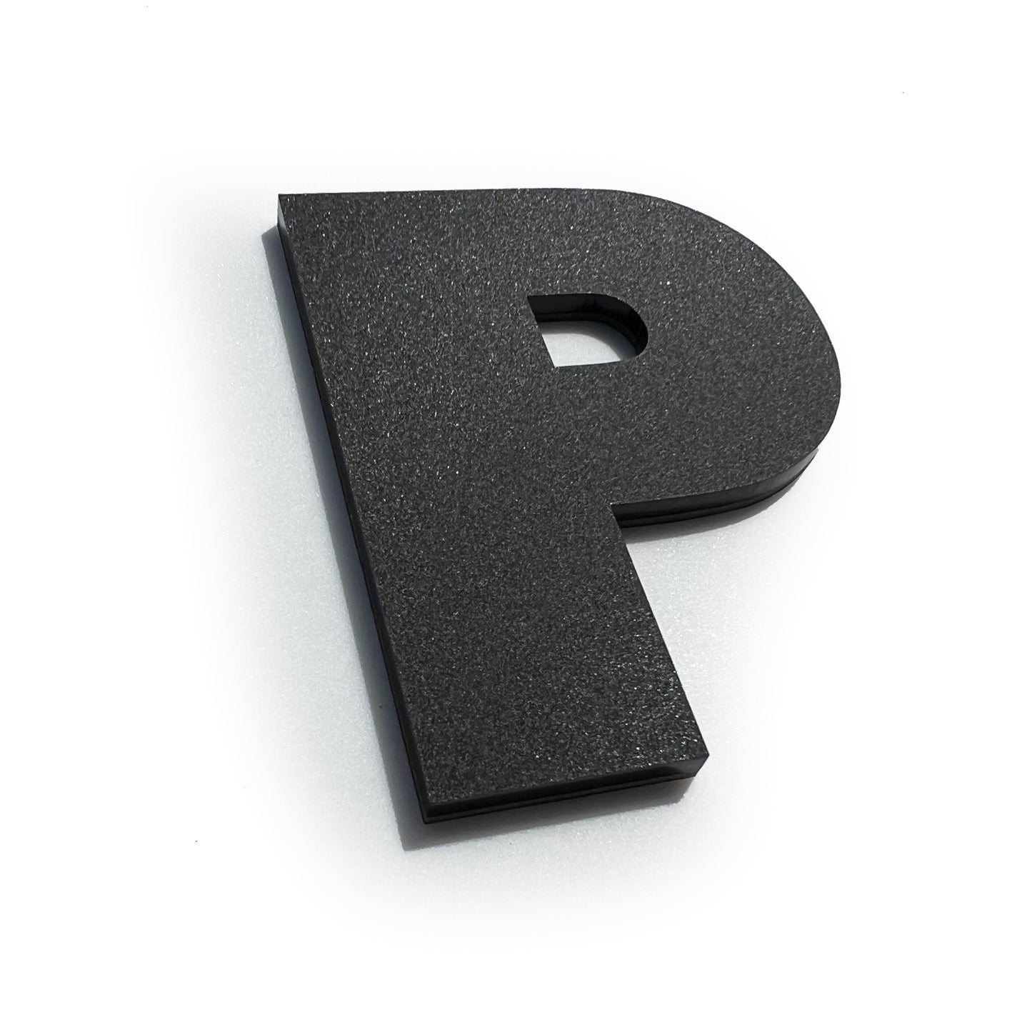 FMSgear black Power Stroke Turbo Diesel Emblem letter P for vehicle customization