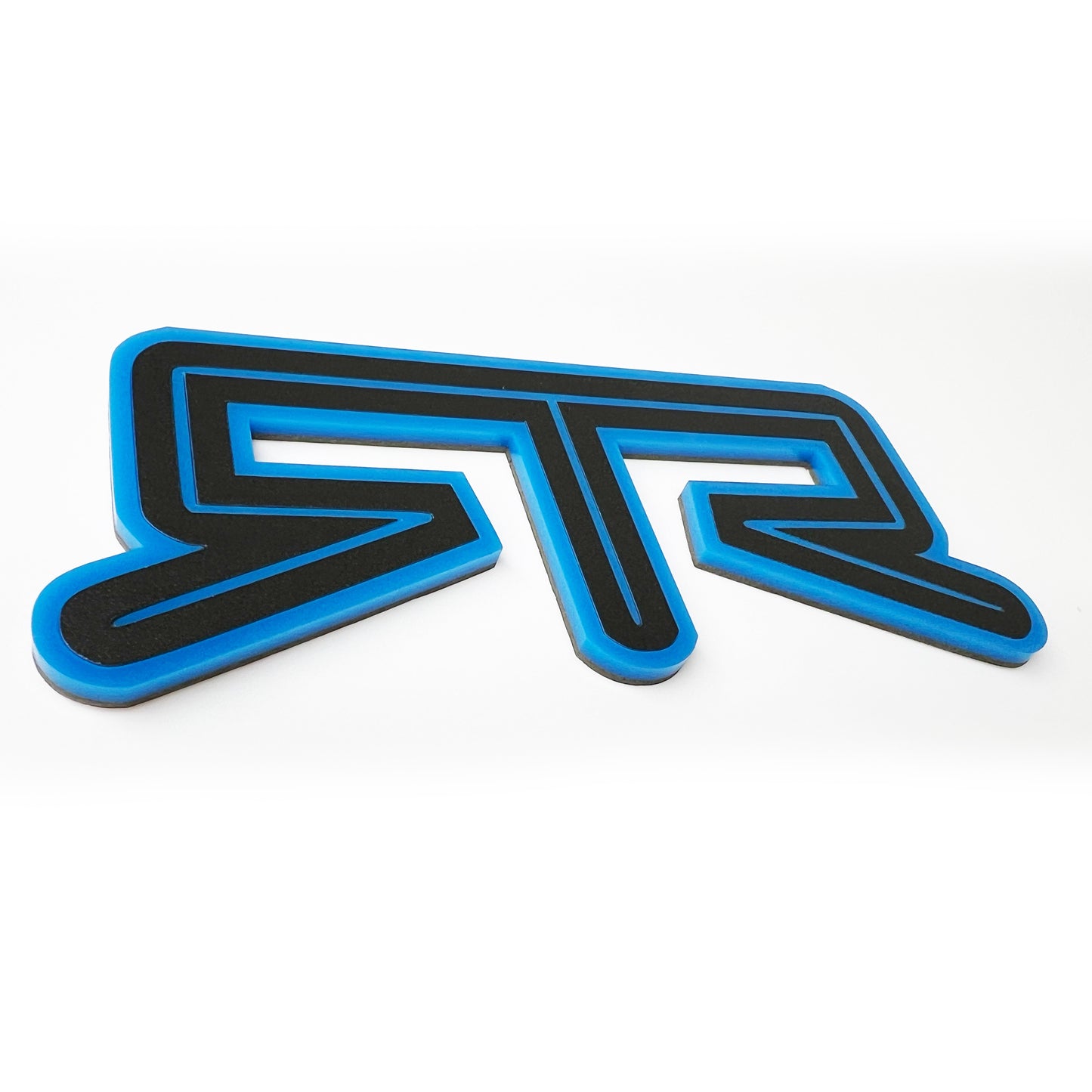 One (1) RTR emblem fits 15-25 Ford Mustang Trunk Deck Lid Badge