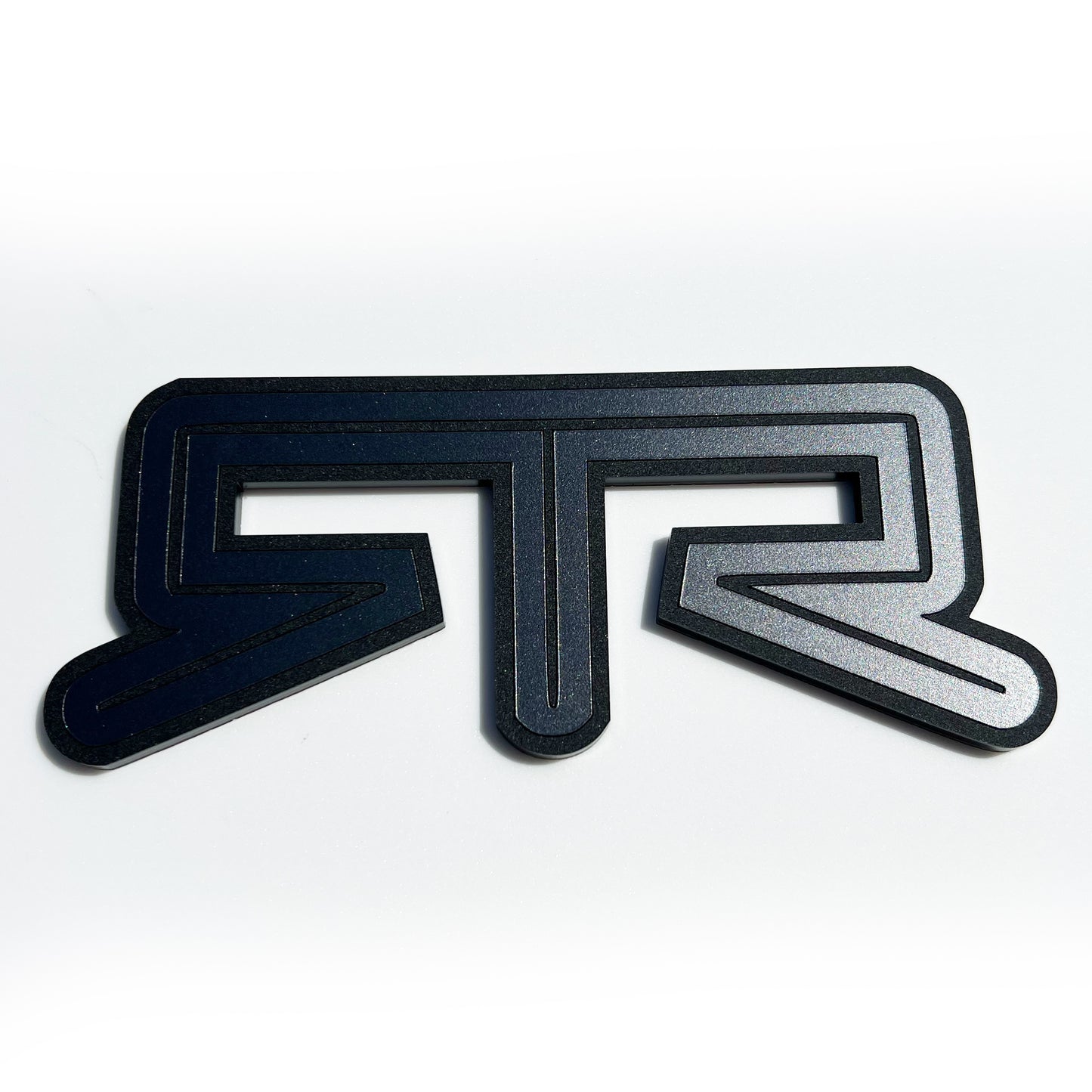 One (1) RTR emblem fits 15-25 Ford Mustang Trunk Deck Lid Badge