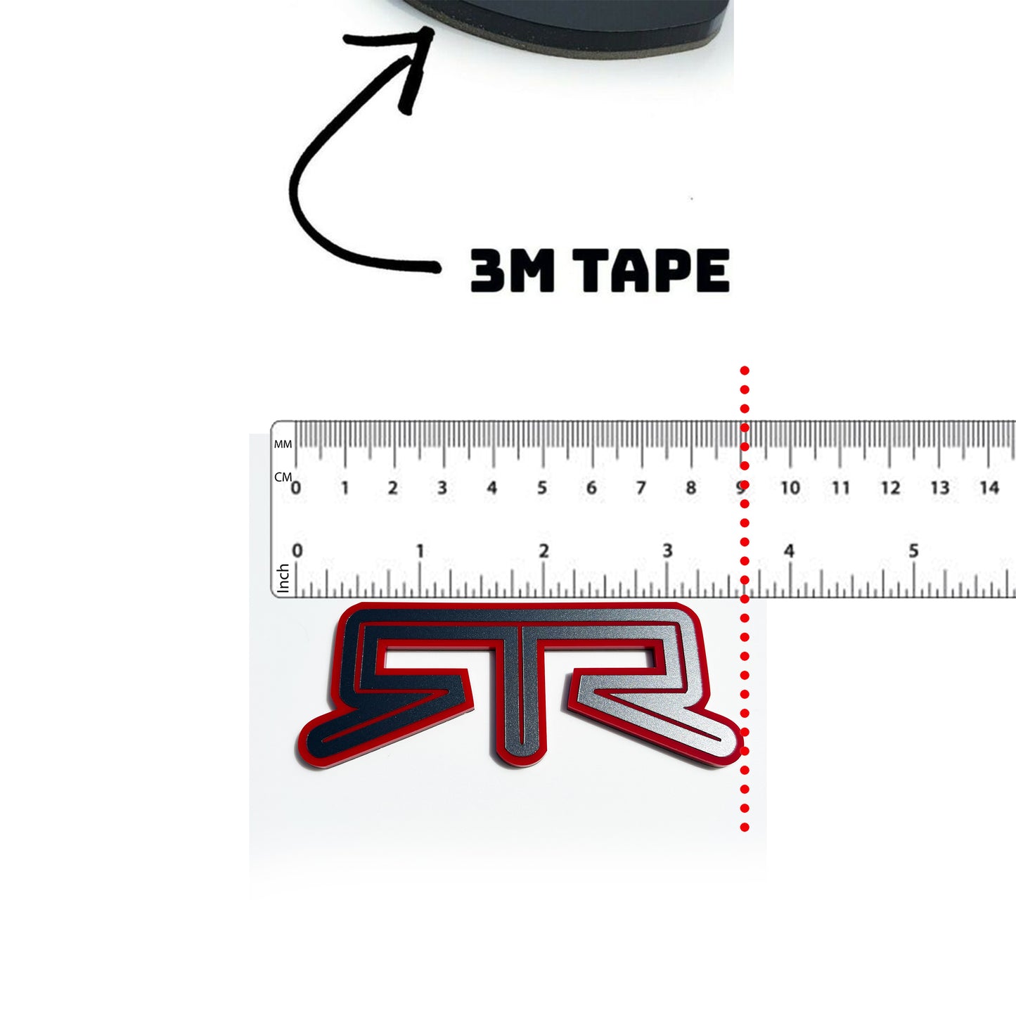 Pair (2) RTR Fender emblems fits 15-25 Ford Mustang Badge