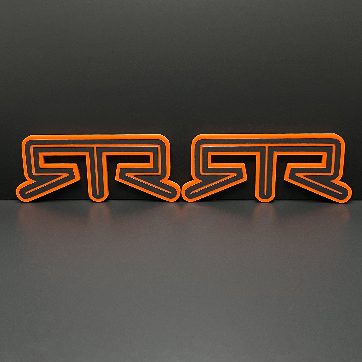 Pair (2) RTR Fender emblems fits 15-25 Ford Mustang Badge
