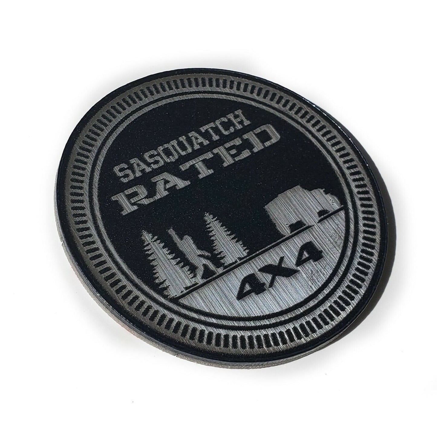 One (1) SASQUATCH Rated Fender Badges fits JEEP WRANGLER YJ JL JK TJ CJ emblems