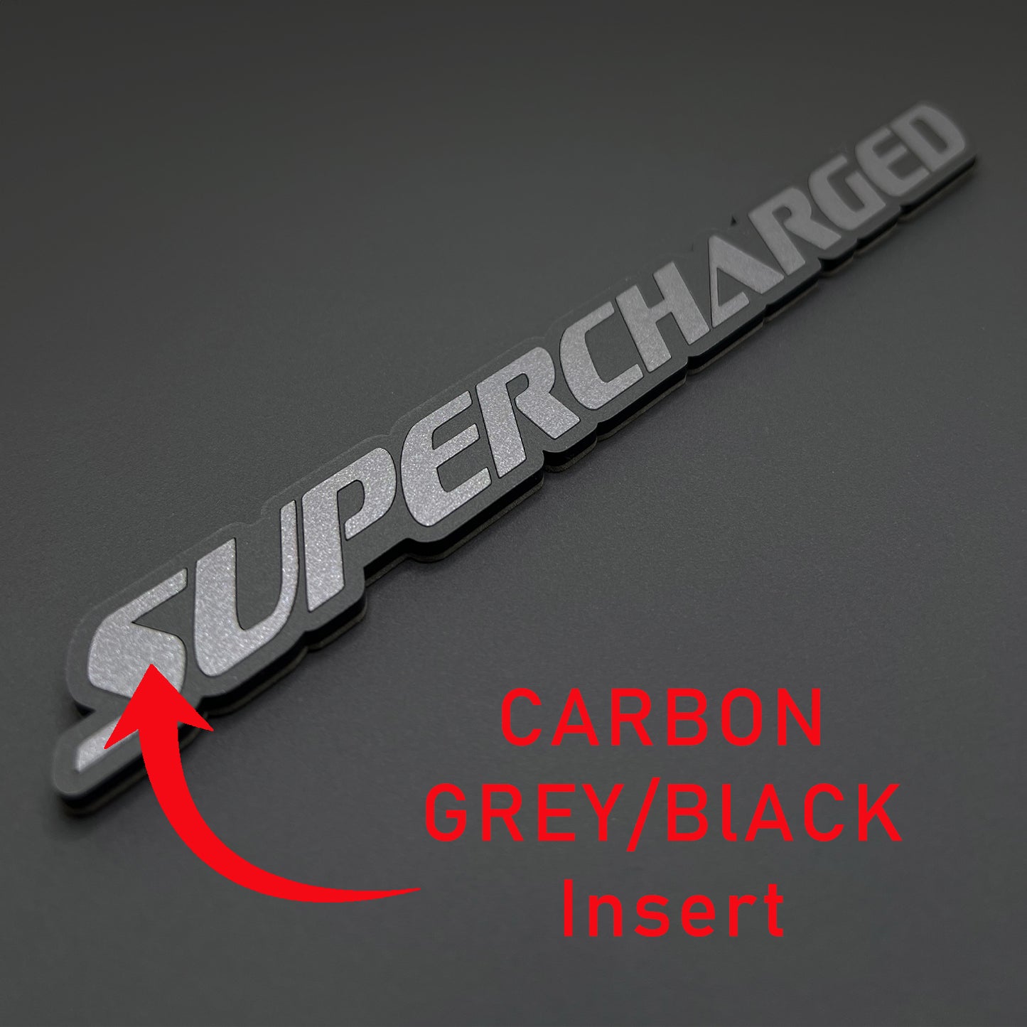 One SUPERCHARGED Emblem fits Dodge Durango Charger Challenger Trackhawk Badge