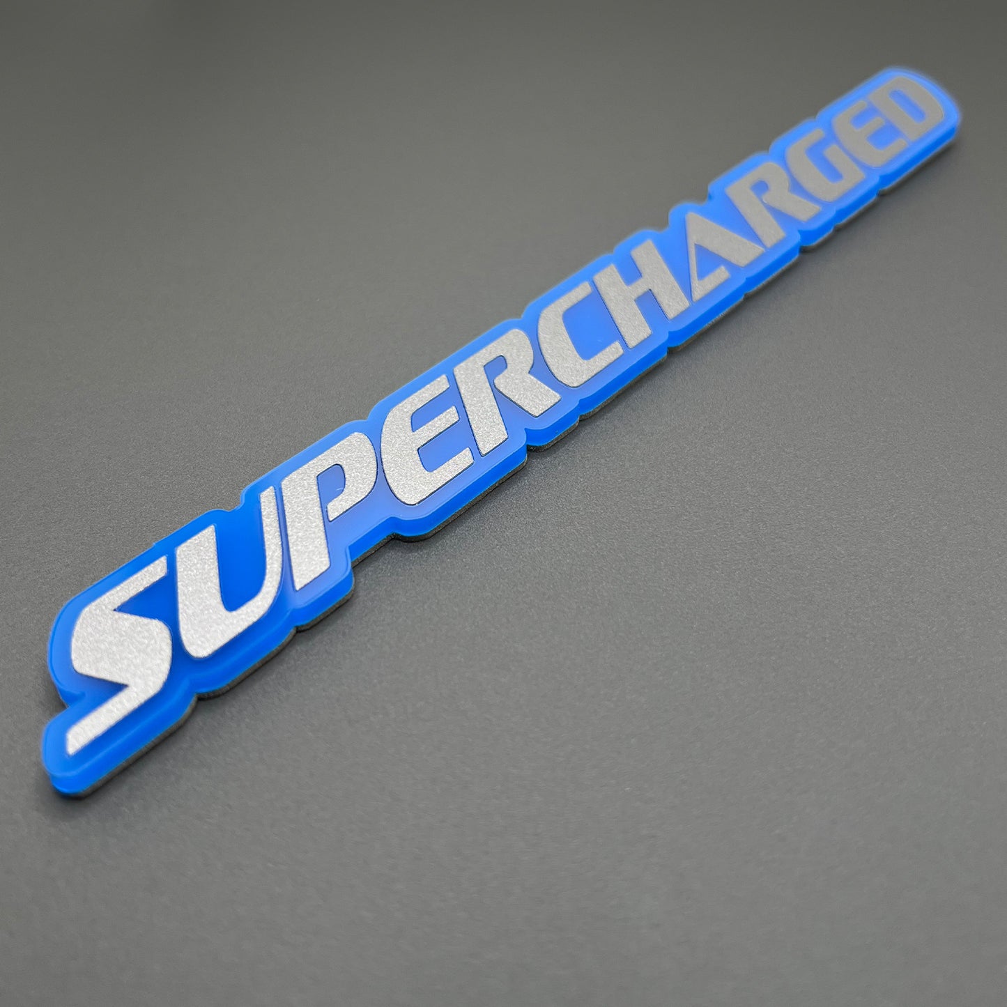 One SUPERCHARGED Emblem fits Dodge Durango Charger Challenger Trackhawk Badge