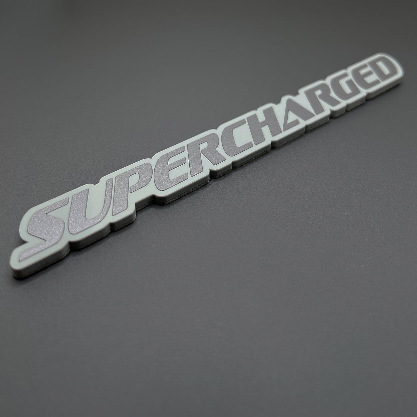 One SUPERCHARGED Emblem fits Dodge Durango Charger Challenger Trackhawk Badge