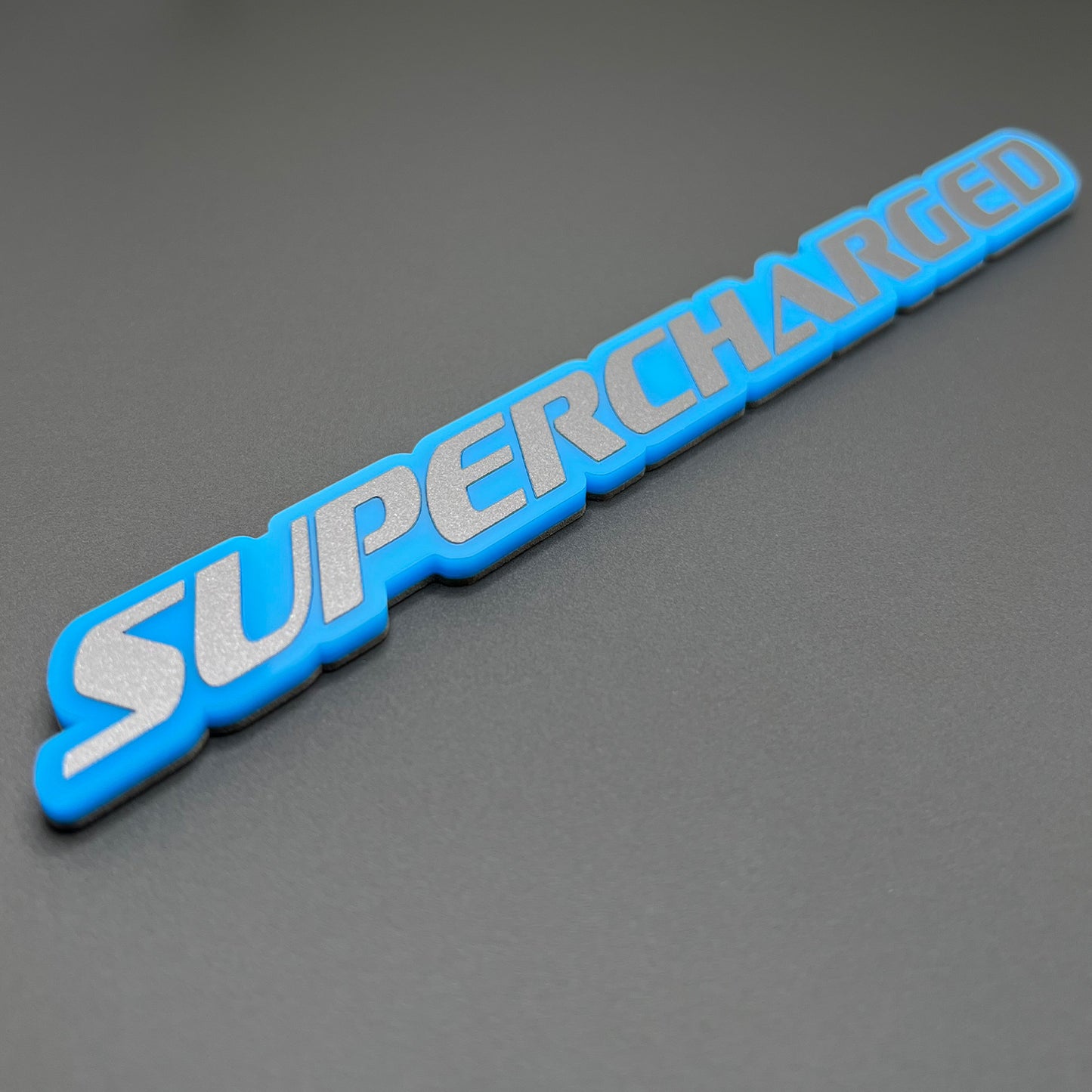 One SUPERCHARGED Emblem fits Dodge Durango Charger Challenger Trackhawk Badge