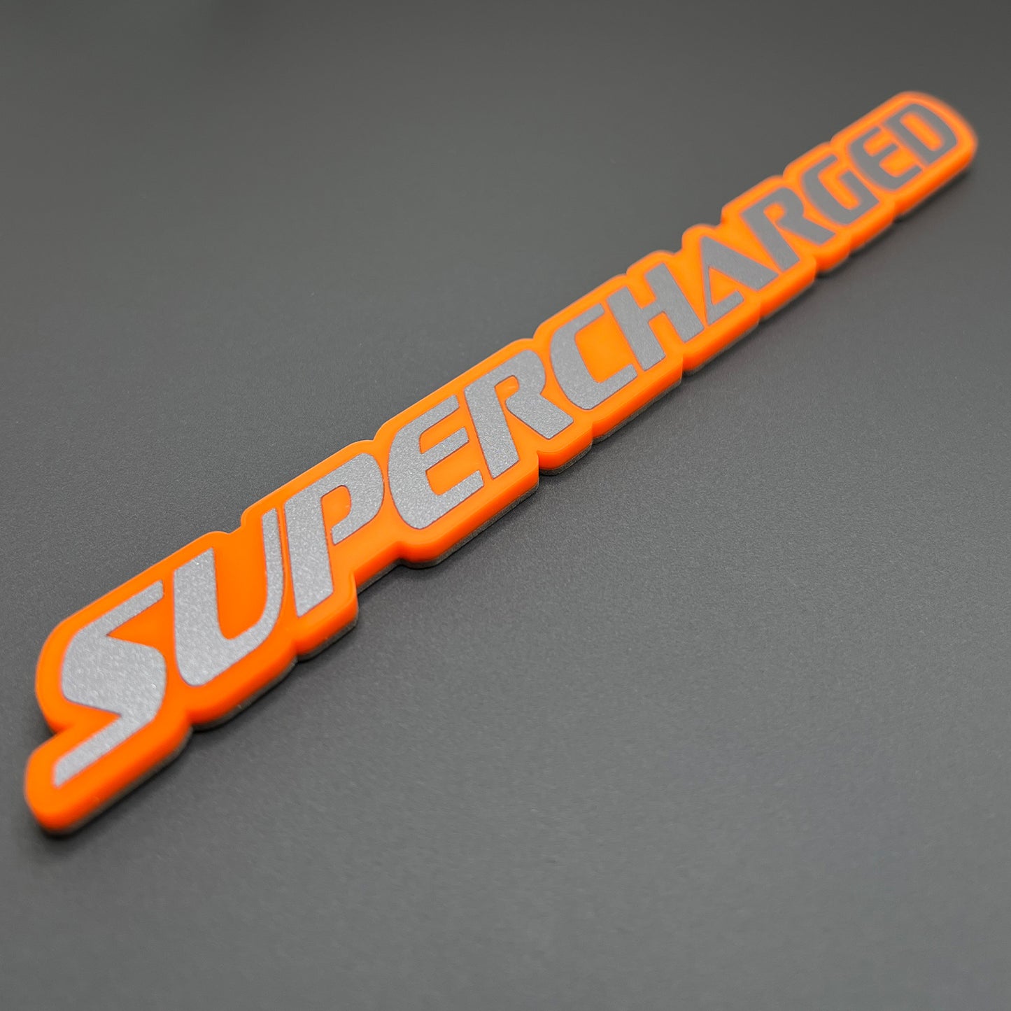 One SUPERCHARGED Emblem fits Dodge Durango Charger Challenger Trackhawk Badge