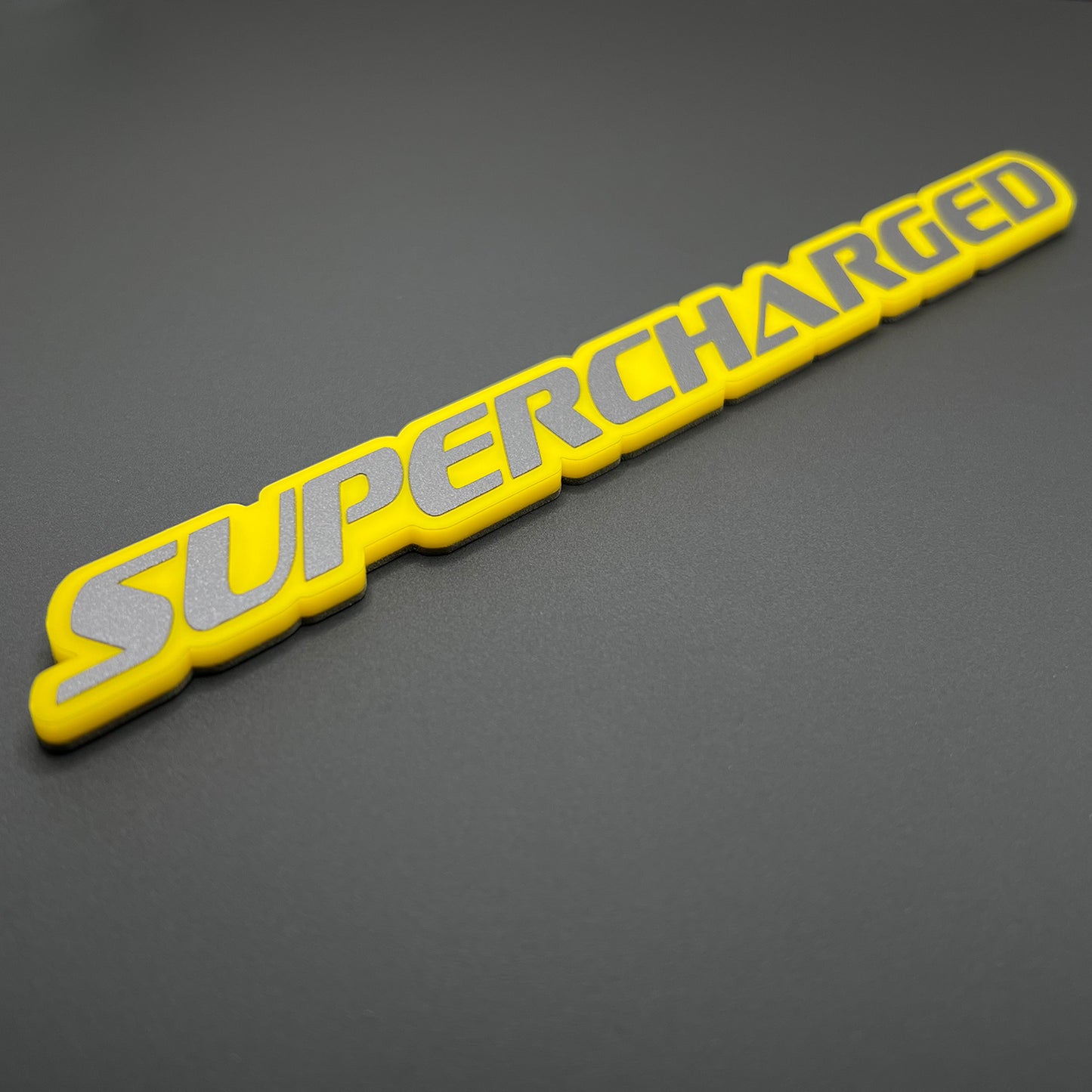One SUPERCHARGED Emblem fits Dodge Durango Charger Challenger Trackhawk Badge