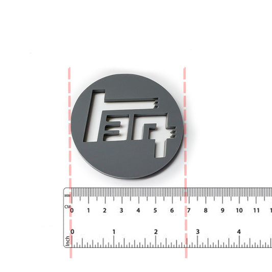 ONE (1) TEQ Car Truck Emblem Badge Fits Toyota FJ Tacoma 4runner Tundra 40 Land Cruiser TRD