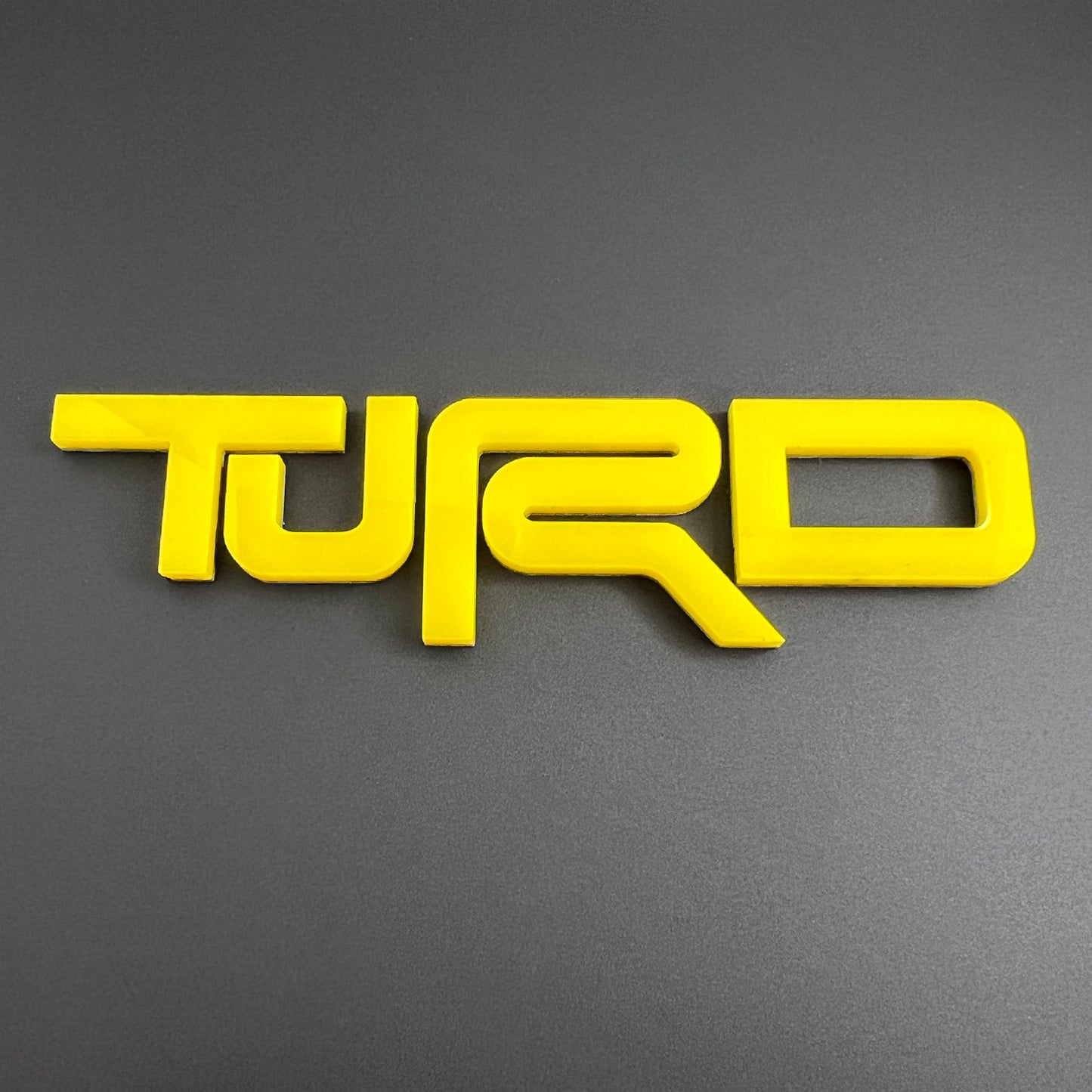 ONE (1) TURD Car Truck Emblem Badge Fits Toyota FJ Tacoma 4runner Tundra 40 Land Cruiser Camry