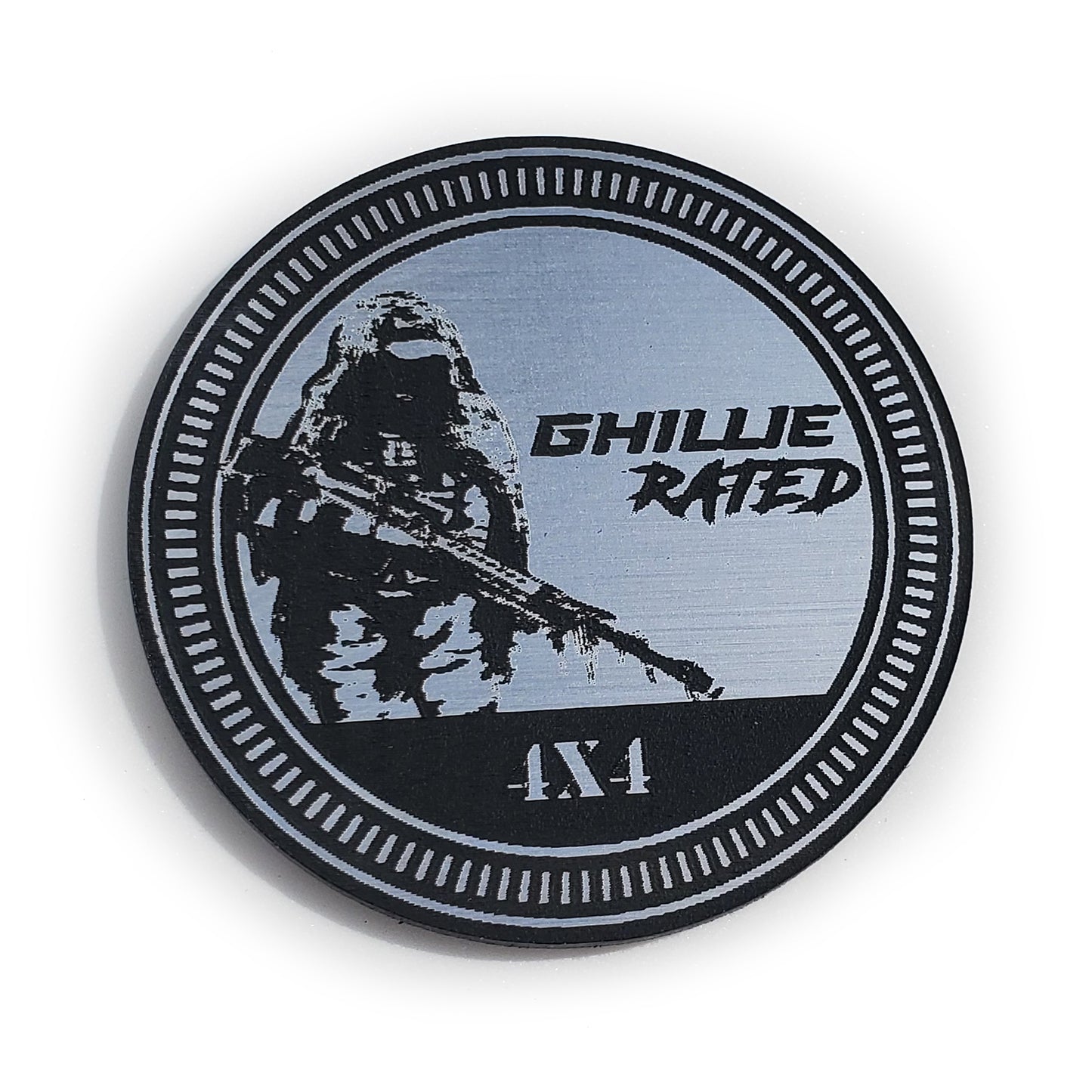 Pair (2) GHILLIE Rated Fender Badges fits JEEP WRANGLER YJ JL JK TJ CJ emblems