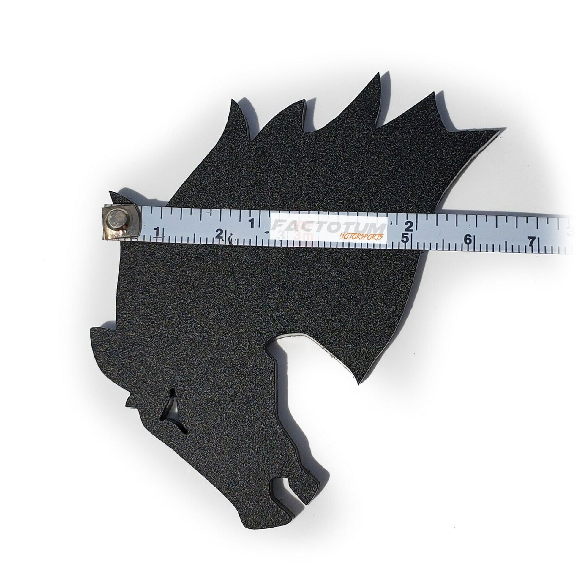 FMSgear Bronco Badlands custom auto accessories black textured emblem with measuring tape