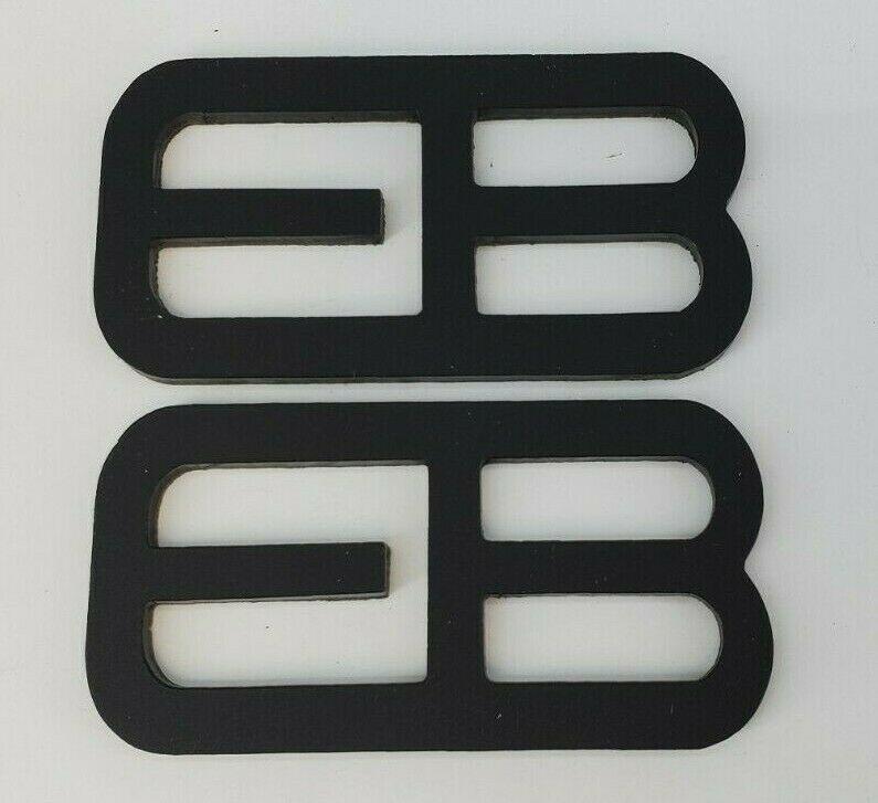 FMSgear black custom emblems Ford Mustang f-150 with sleek modern design set of two