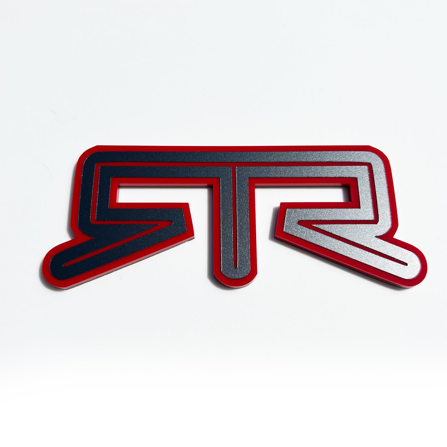 One (1) RTR emblem fits 15-25 Ford Mustang Trunk Deck Lid Badge